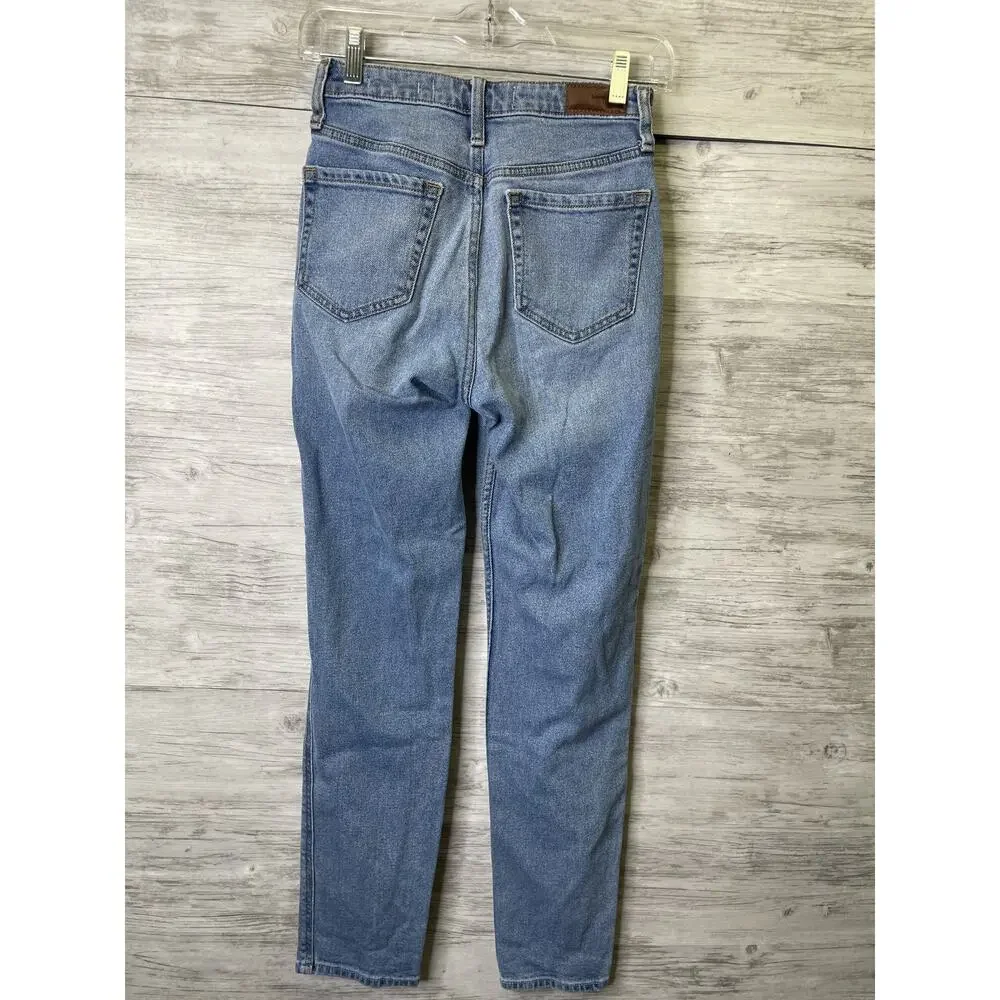 Hollister Womens 24‎ Blue Ultra High-Rise Mom Jean Vintage Stretch Denim W24 L27